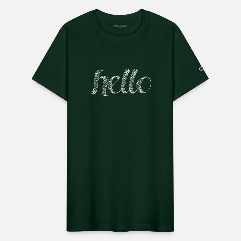 Hello printed t shirt