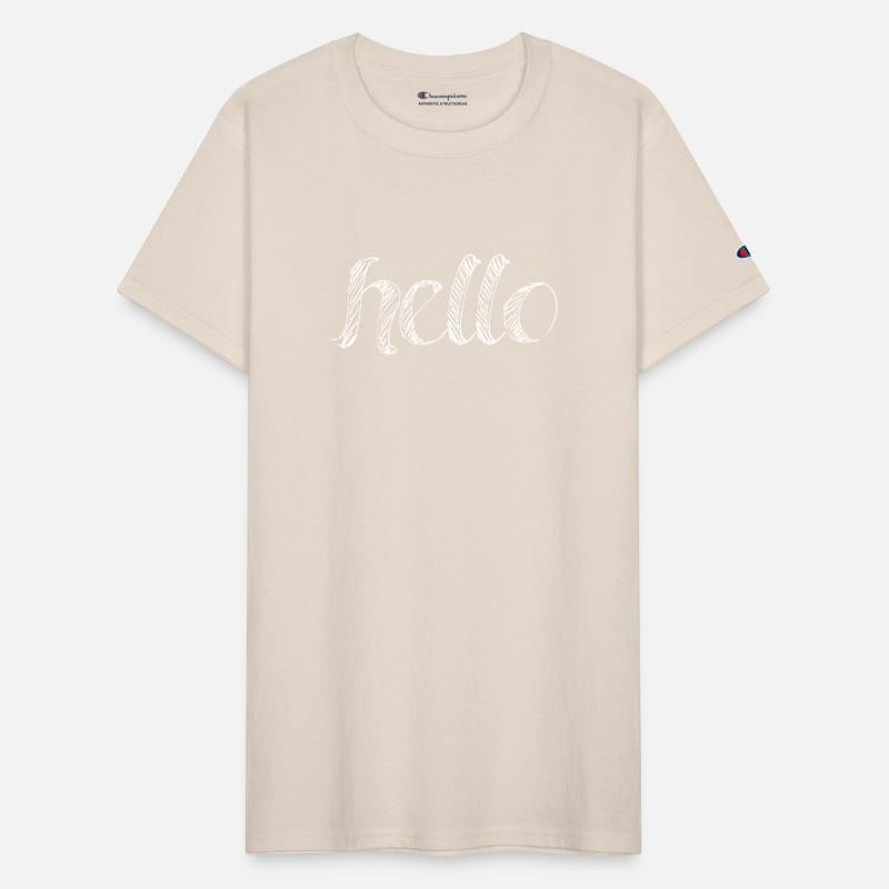 Hello printed t shirt