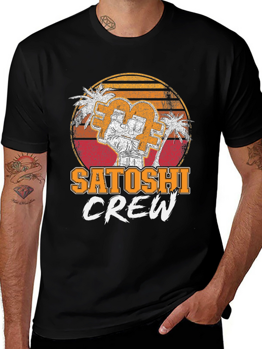 Satoshi Crew T-Shirt - Crypto Bitcoin Graphic Tee