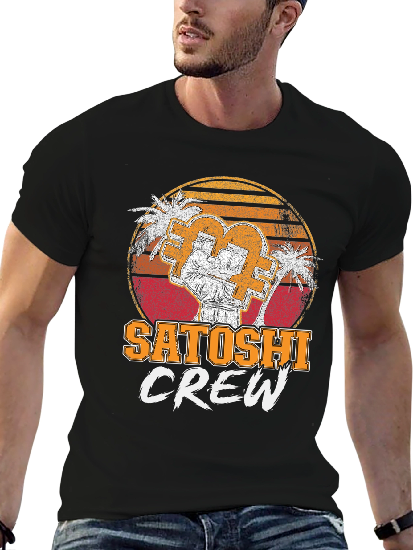 Satoshi Crew T-Shirt - Crypto Bitcoin Graphic Tee