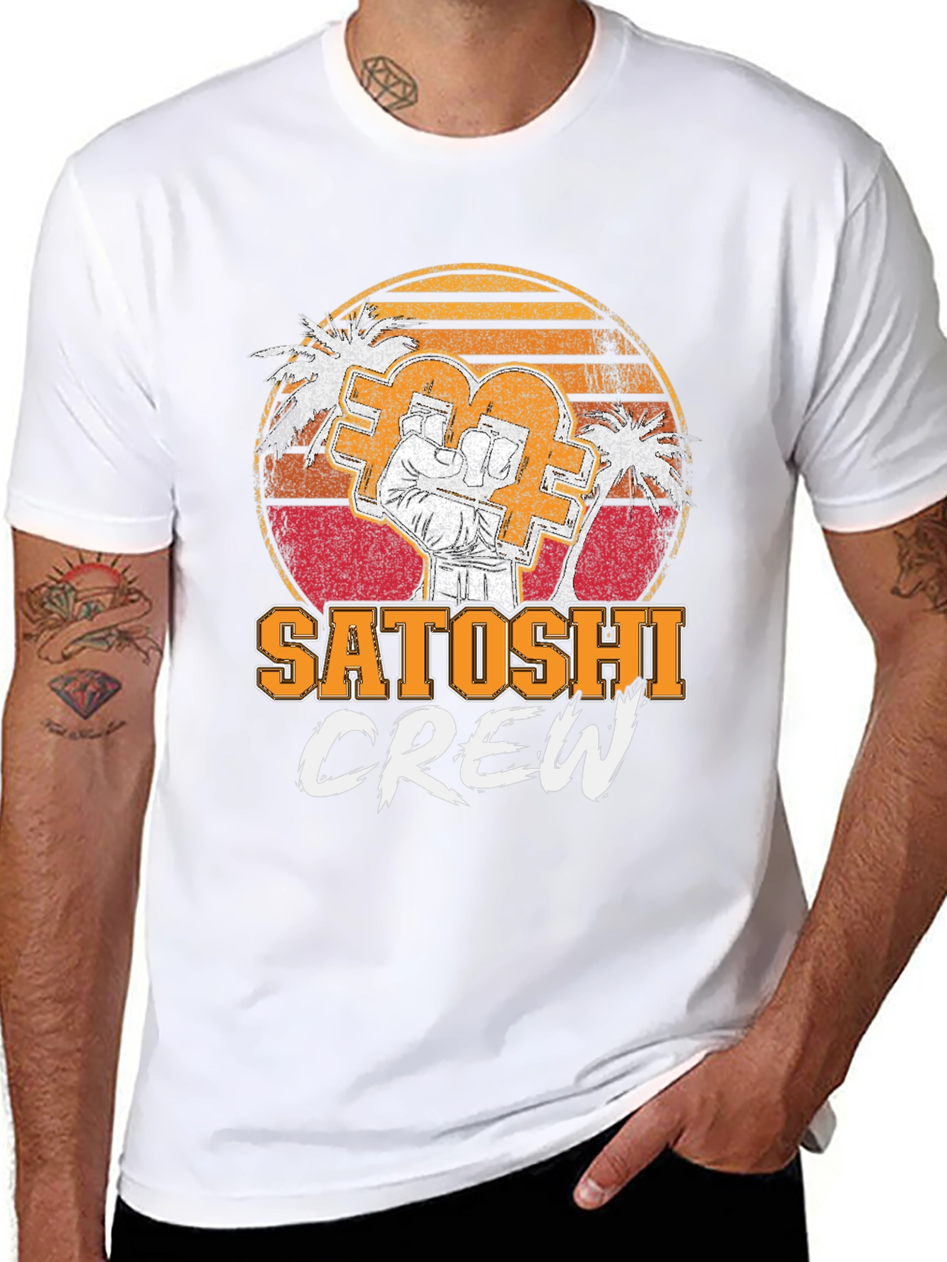 Satoshi Crew T-Shirt - Crypto Bitcoin Graphic Tee