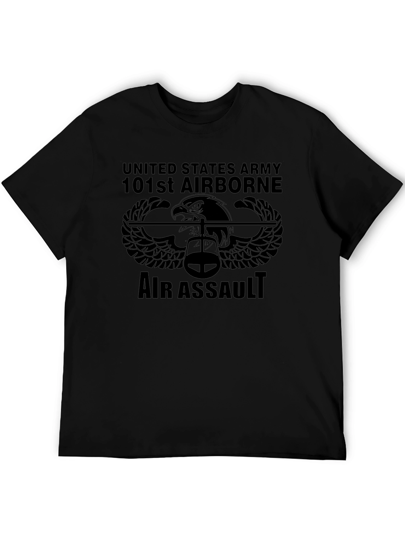 US Army 101st Airborne Air Assault Black T-Shirt