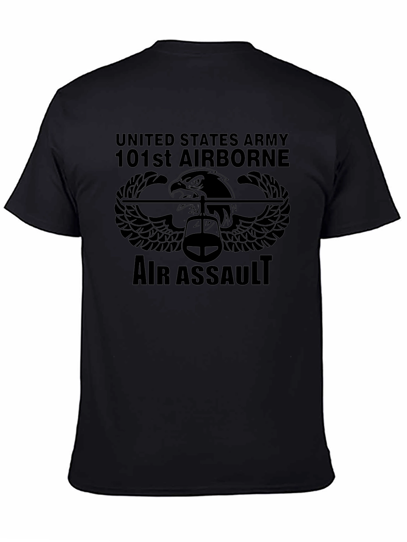 US Army 101st Airborne Air Assault Black T-Shirt