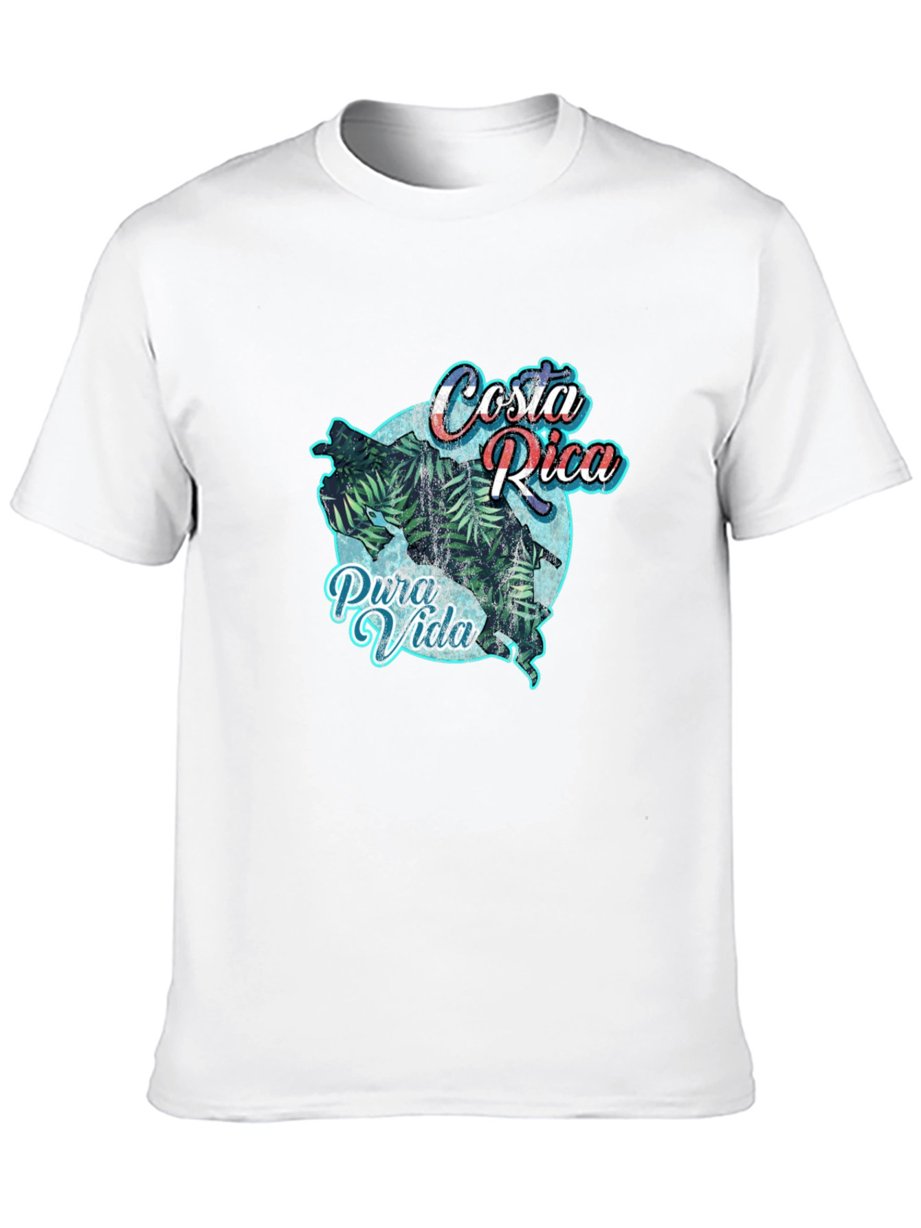 Costa Rica Pura Vida Graphic Tee - Tropical T-Shirt