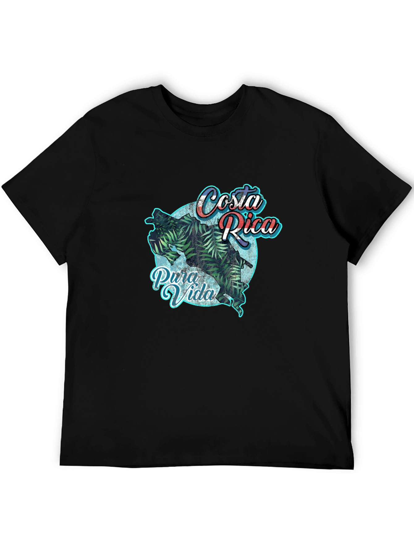 Costa Rica Pura Vida Graphic Tee - Tropical T-Shirt