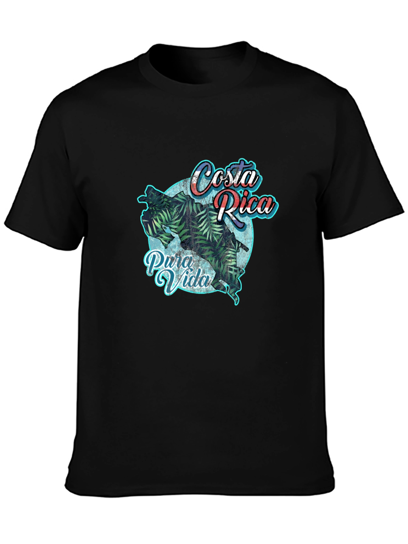 Costa Rica Pura Vida Graphic Tee - Tropical T-Shirt
