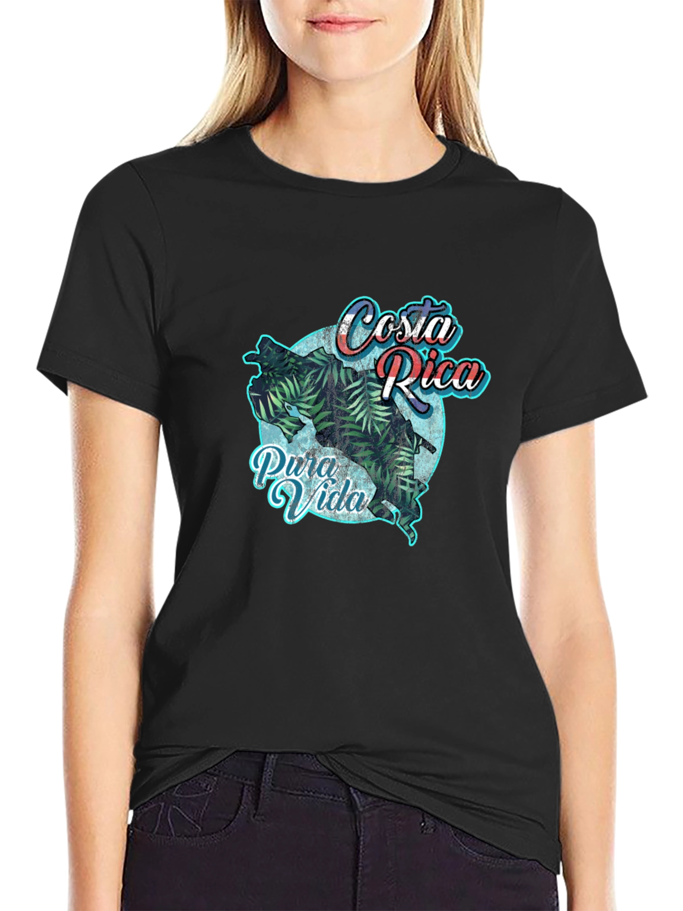 Costa Rica Pura Vida Graphic Tee - Tropical T-Shirt