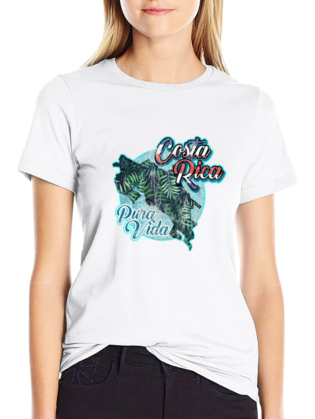 Costa Rica Pura Vida Graphic Tee - Tropical T-Shirt