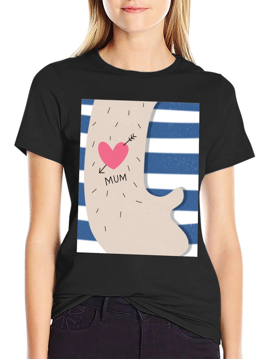 Mum Tattoo Design T-Shirt