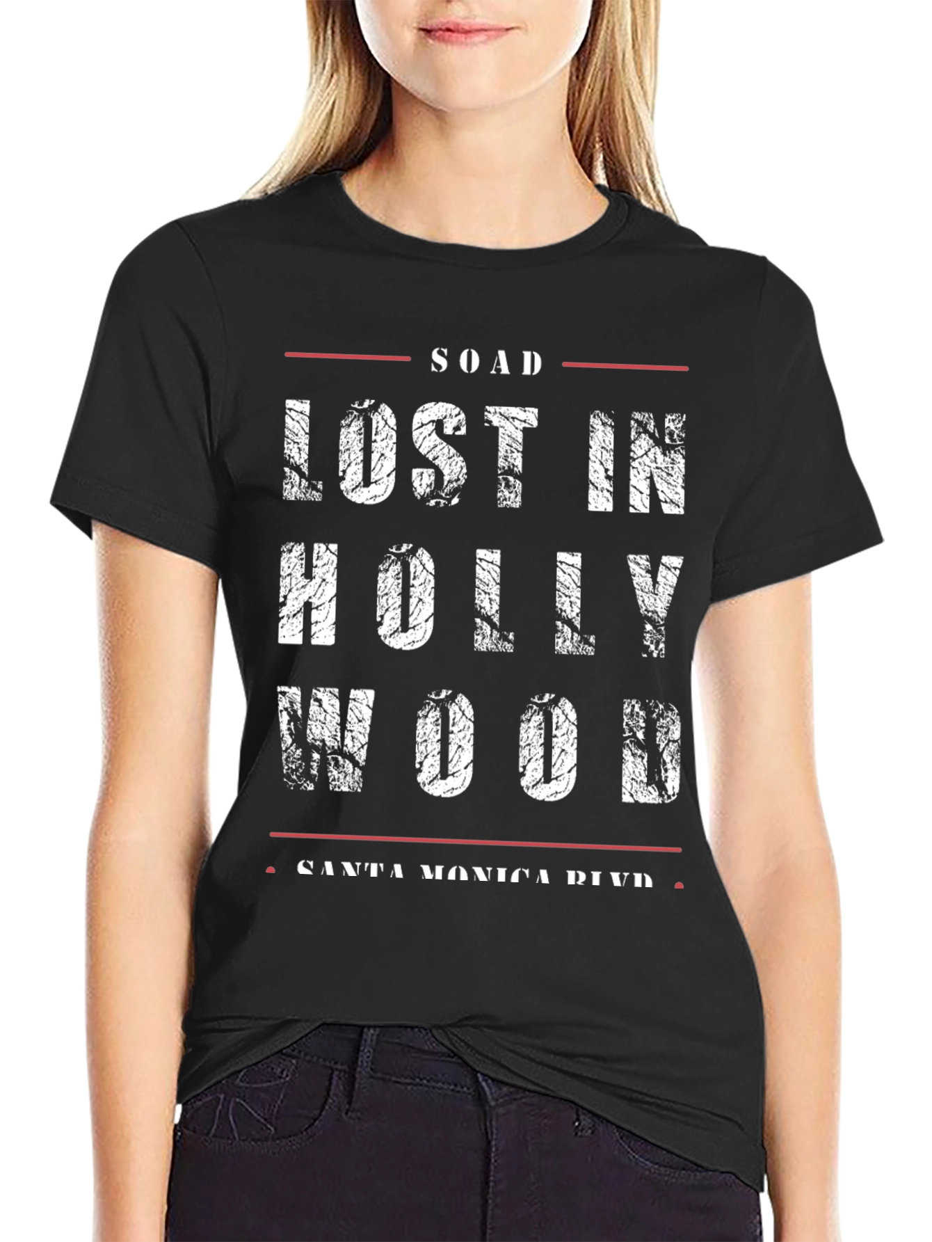 SOAD Lost in Hollywood Black T-Shirt