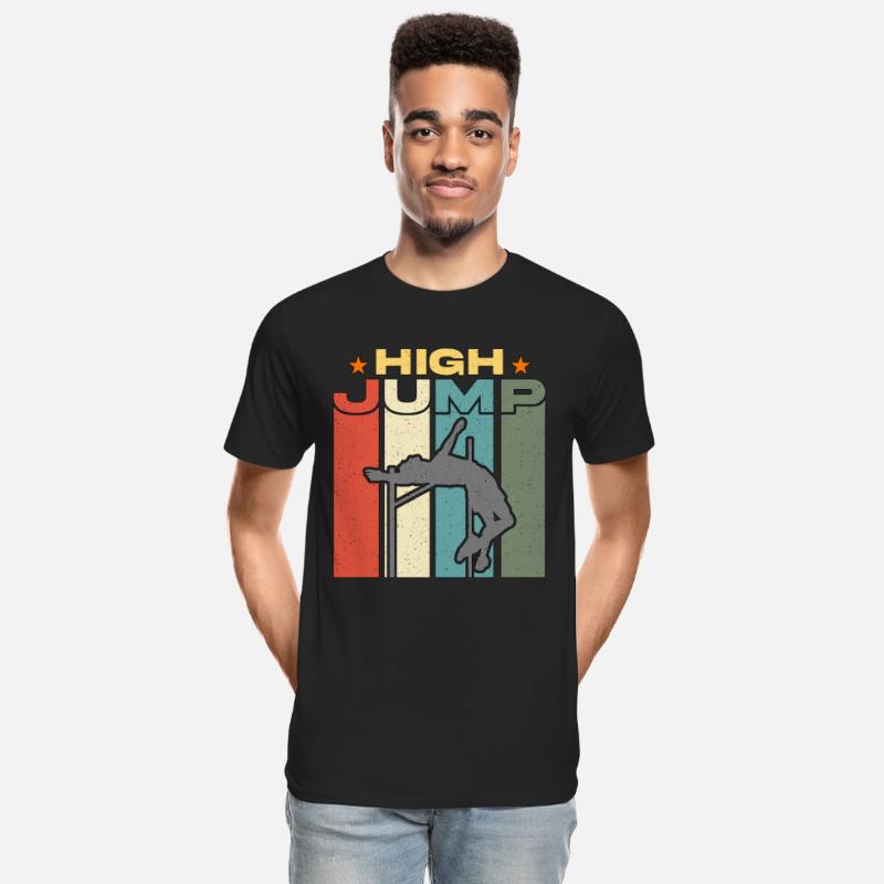 High Jump Retro Jumping Pole Vaulting High Jumper