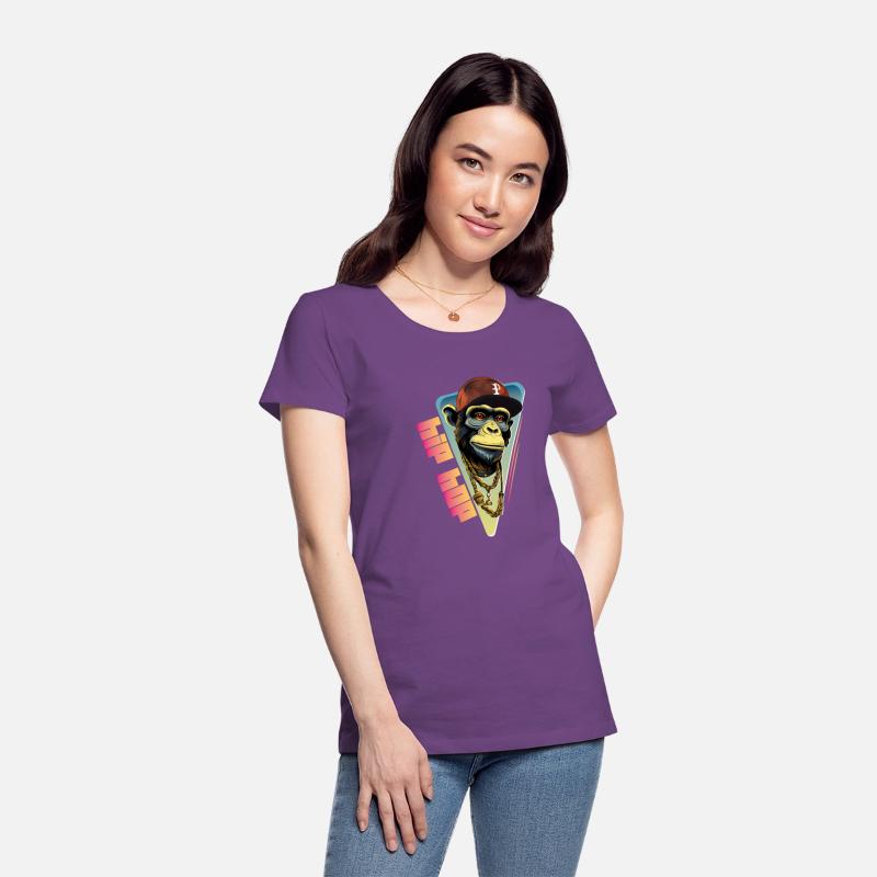 Hip hop monkey with rapper hat