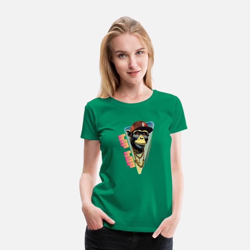 Hip hop monkey with rapper hat