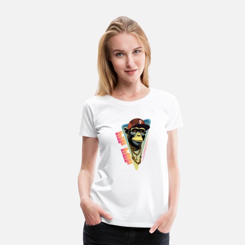 Hip hop monkey with rapper hat