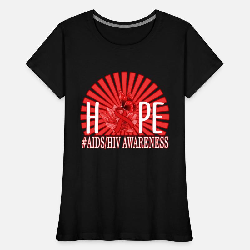 HIV AIDS Awareness Month Shirt, Hope Red Ribbon