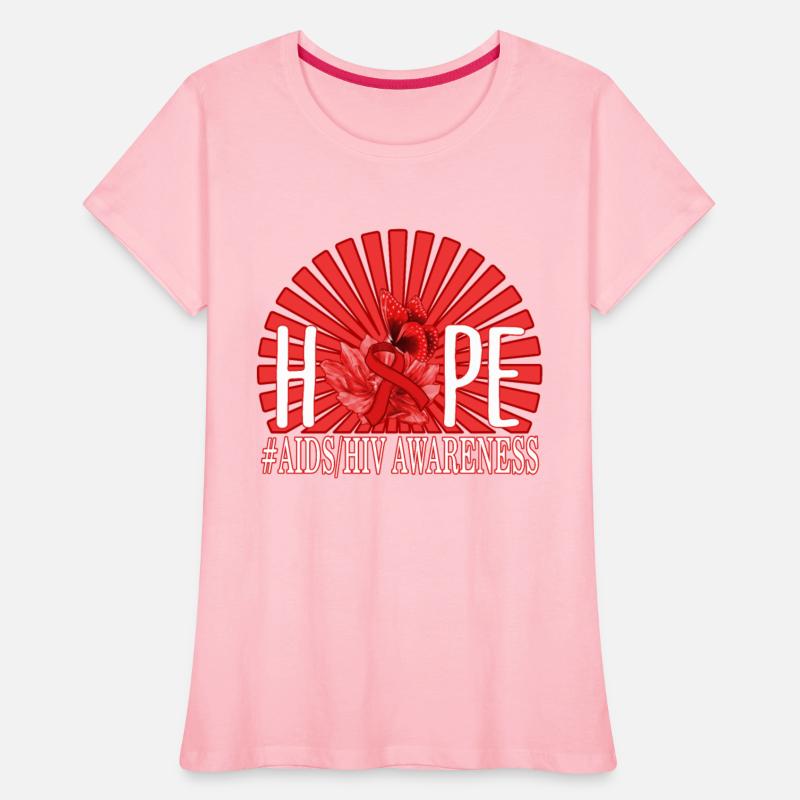 HIV AIDS Awareness Month Shirt, Hope Red Ribbon