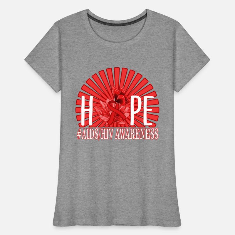 HIV AIDS Awareness Month Shirt, Hope Red Ribbon