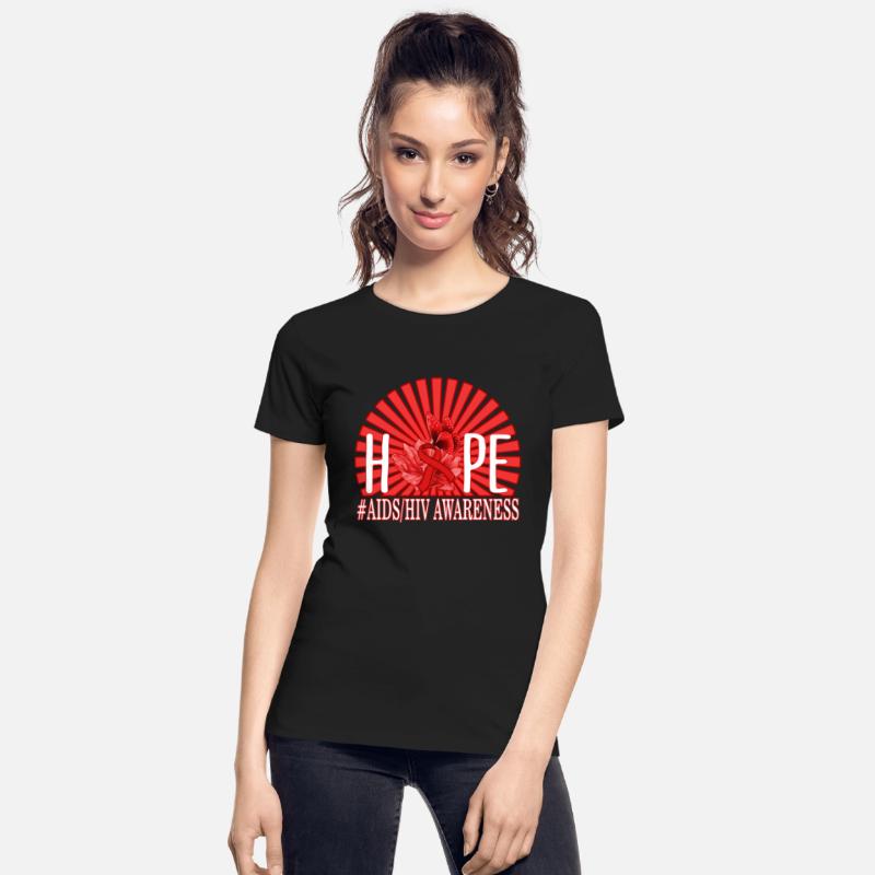 HIV AIDS Awareness Month Shirt, Hope Red Ribbon