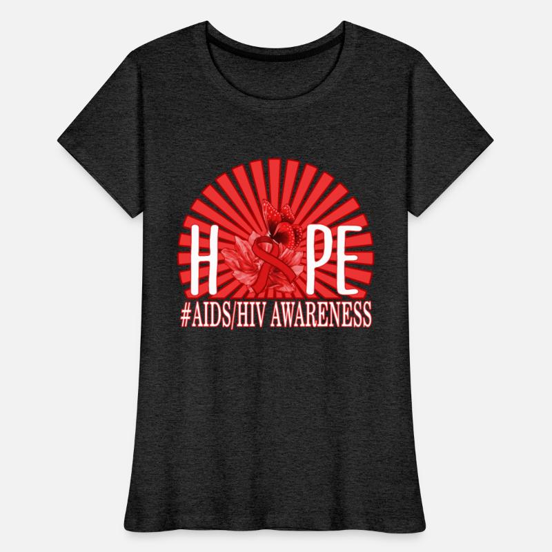 HIV AIDS Awareness Month Shirt, Hope Red Ribbon