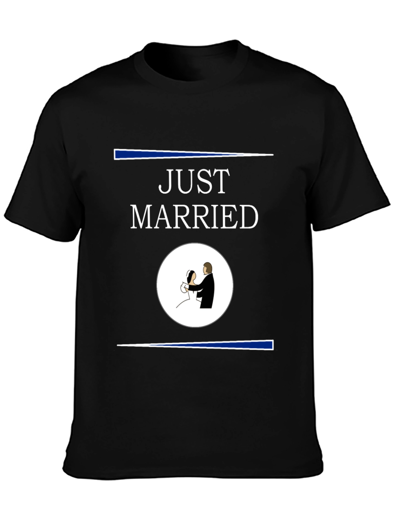 Just Married Graphic Tee - Newlywed Celebration