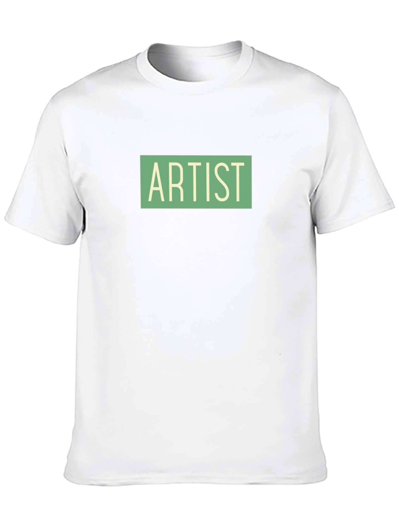 Artist Graphic Tee - Black Cotton Short Sleeve