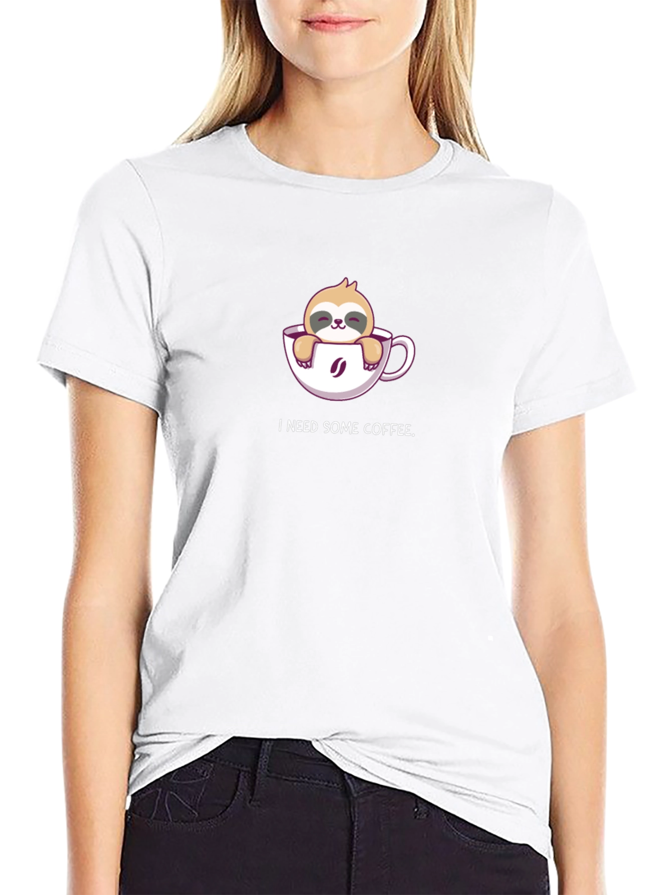 Sloth Coffee T-Shirt - I Need Some Coffee