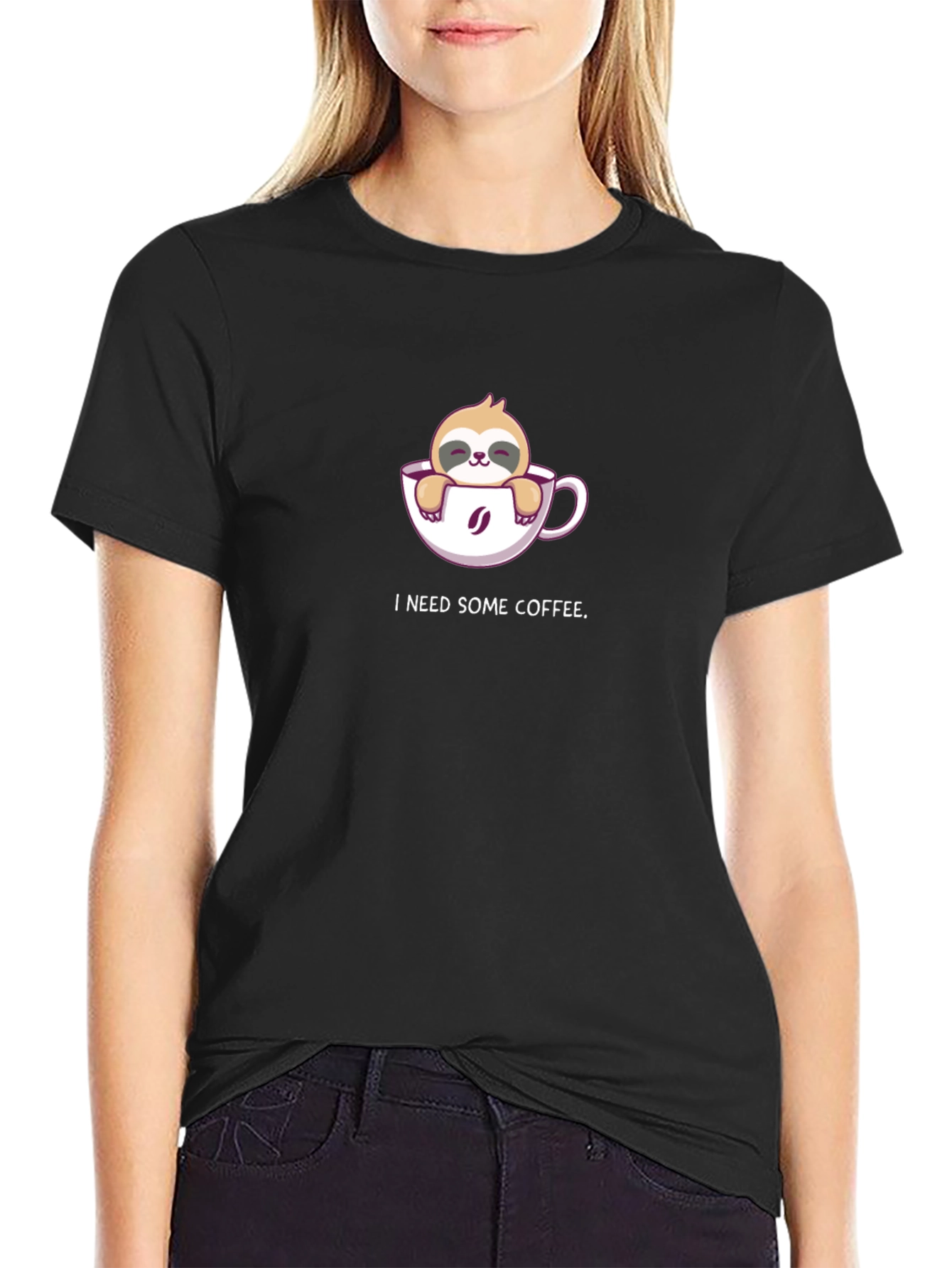 Sloth Coffee T-Shirt - I Need Some Coffee