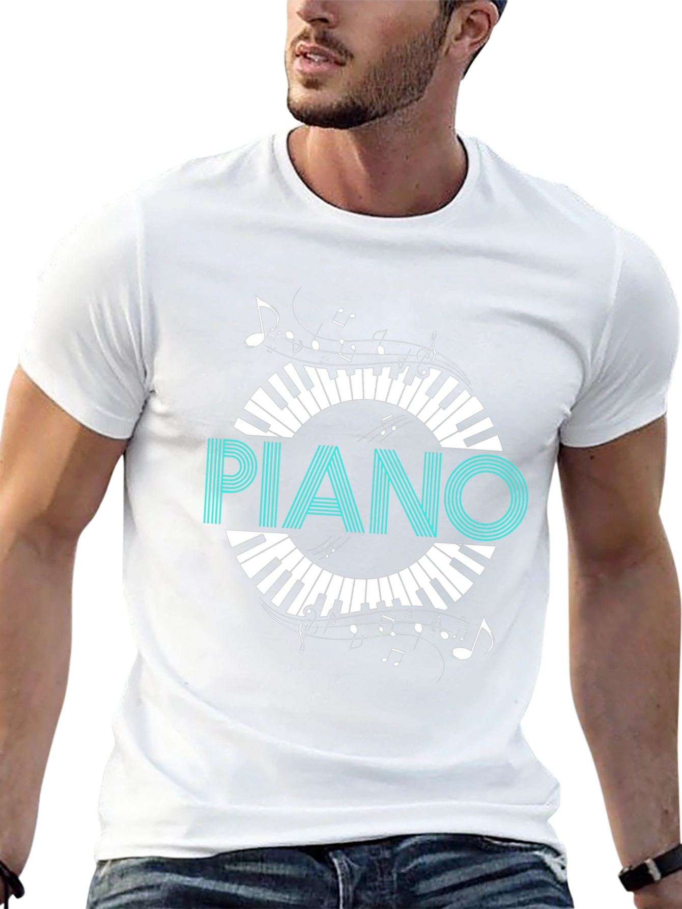 Piano Keys Graphic Tee