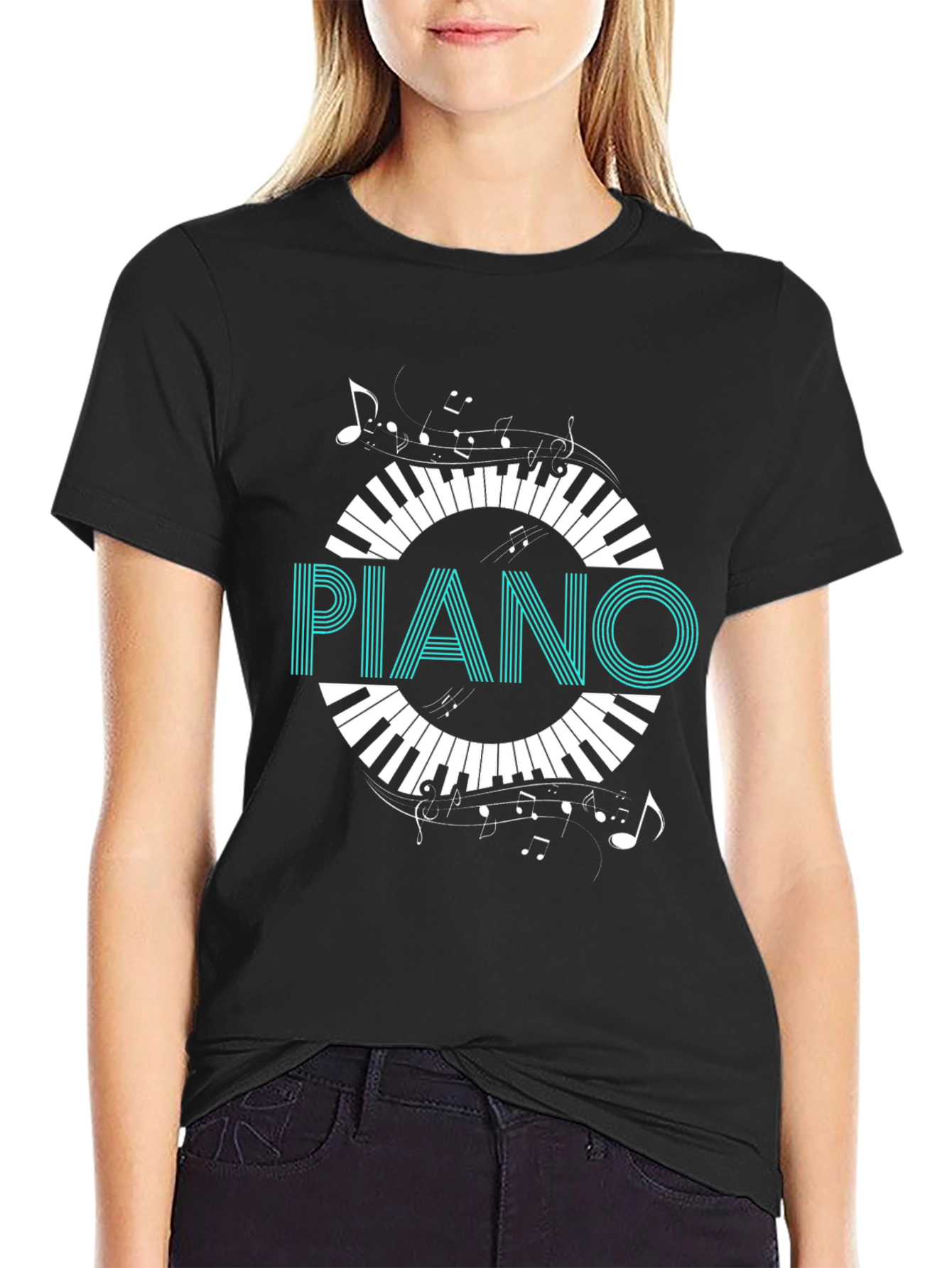 Piano Keys Graphic Tee