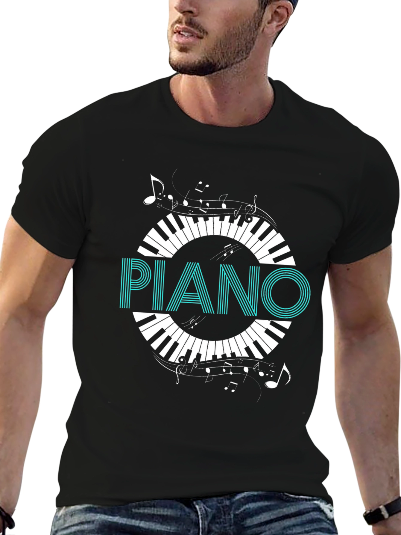 Piano Keys Graphic Tee