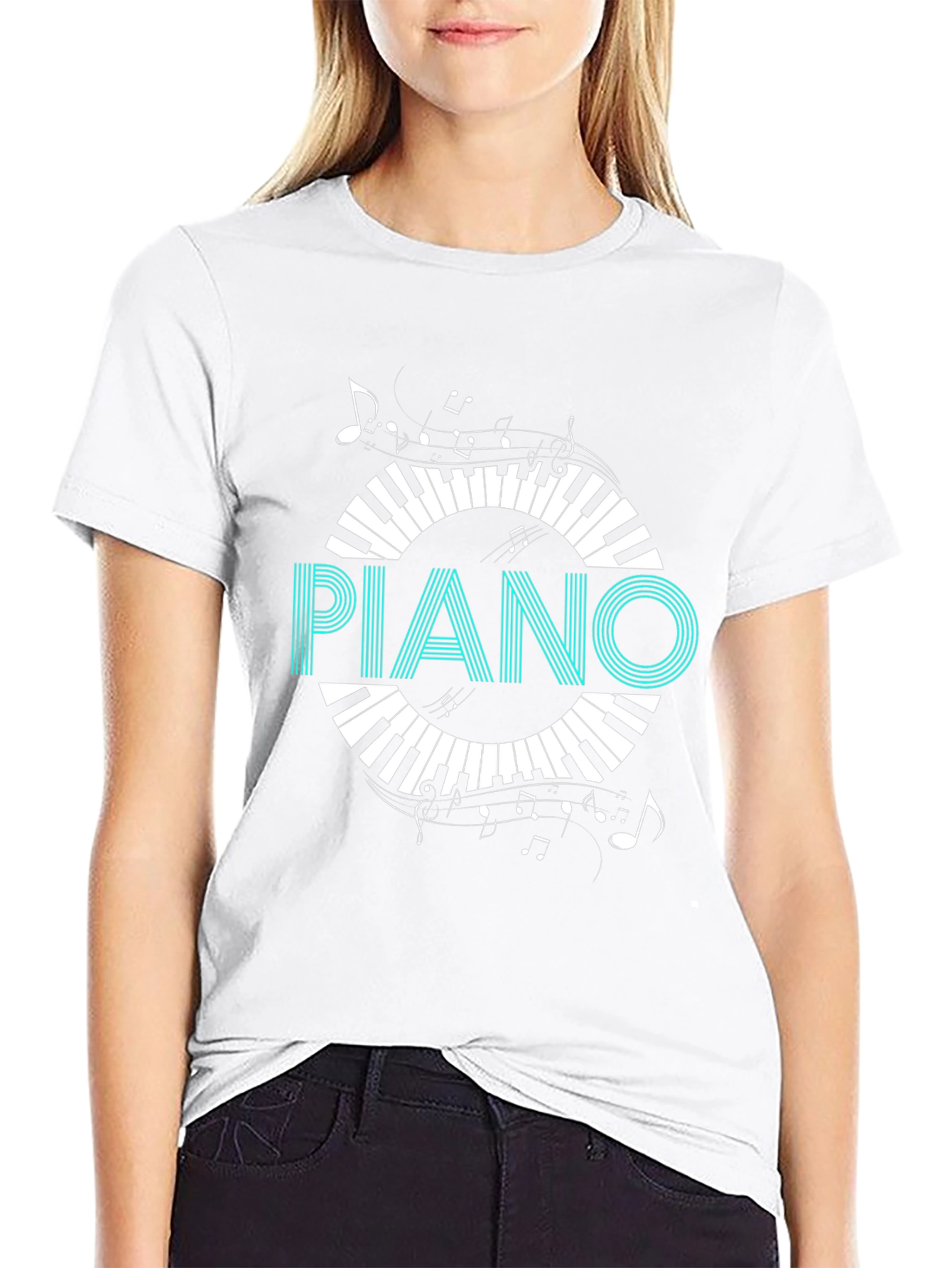 Piano Keys Graphic Tee