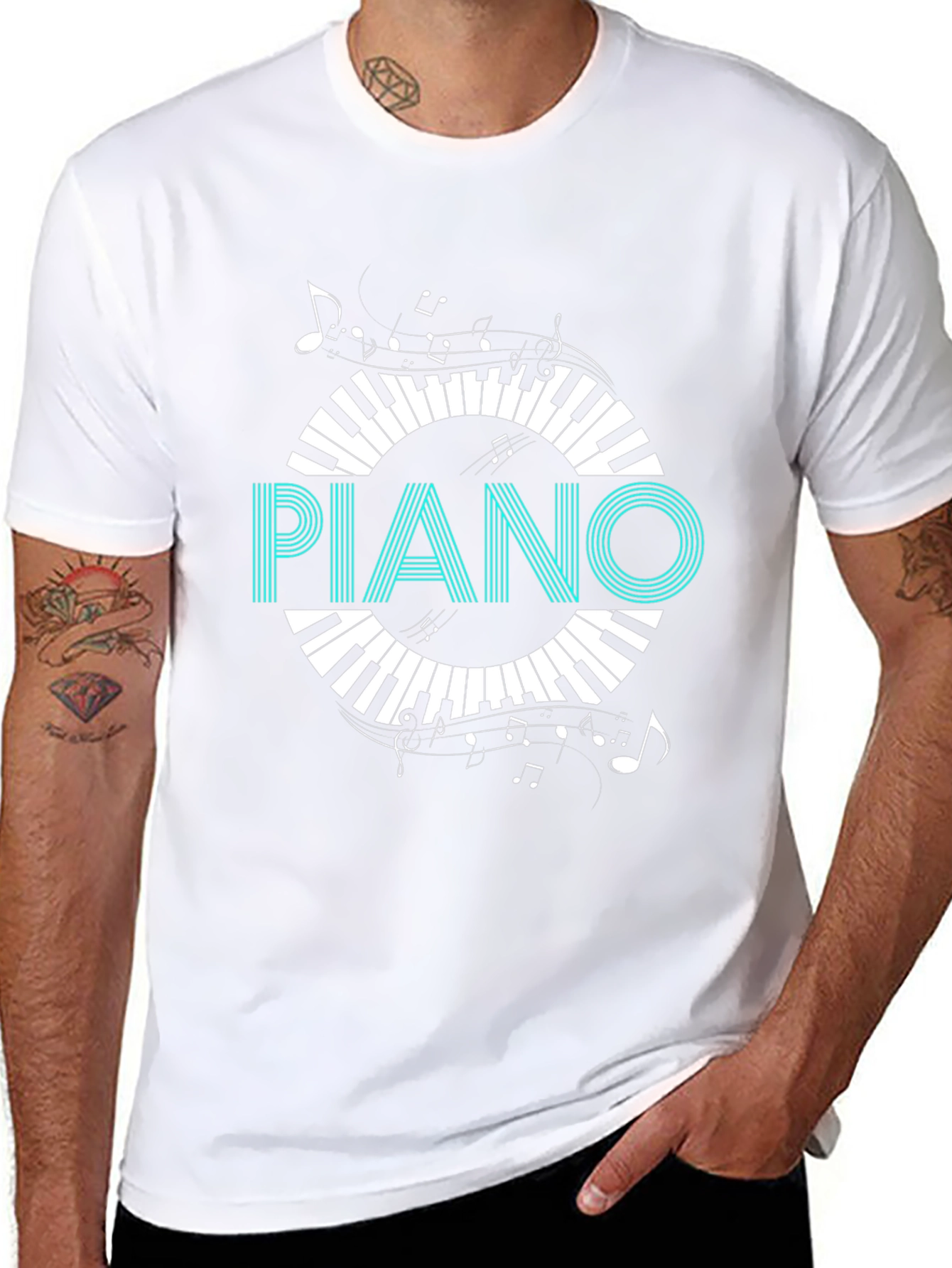 Piano Keys Graphic Tee