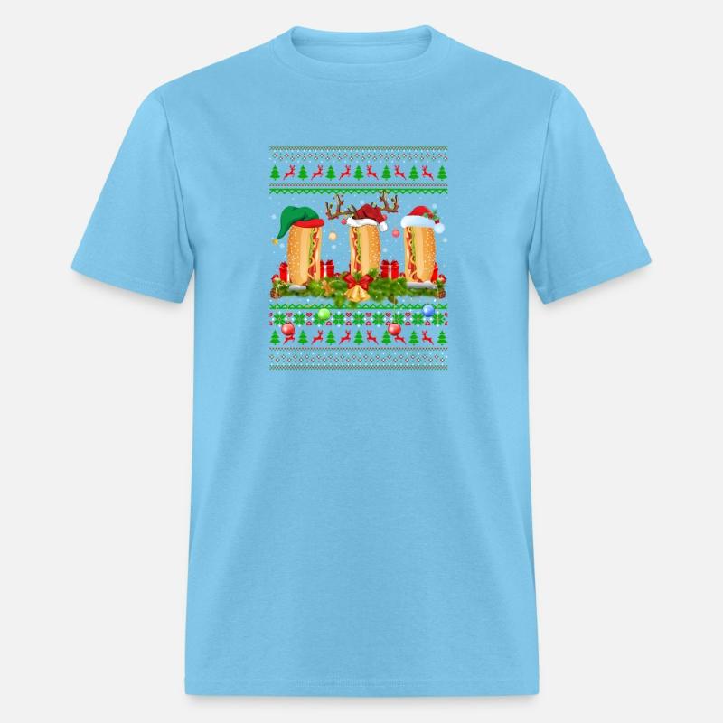 Hot Dog Dish Santa Ugly Hot Dog
