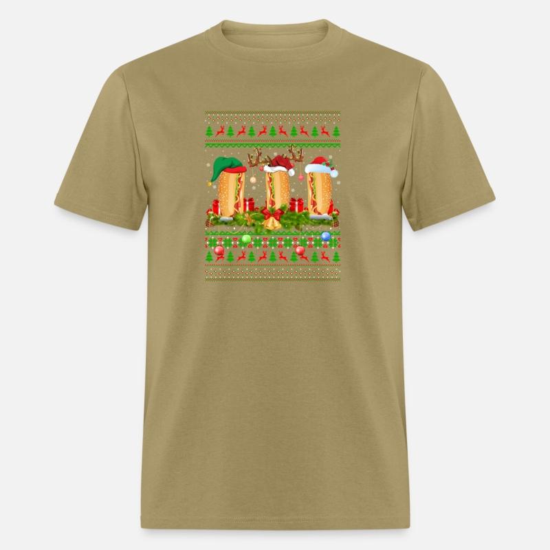 Hot Dog Dish Santa Ugly Hot Dog