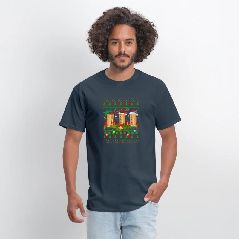 Hot Dog Dish Santa Ugly Hot Dog