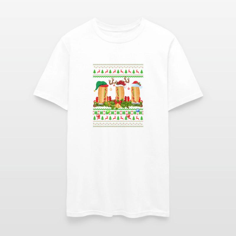 Hot Dog Dish Santa Ugly Hot Dog