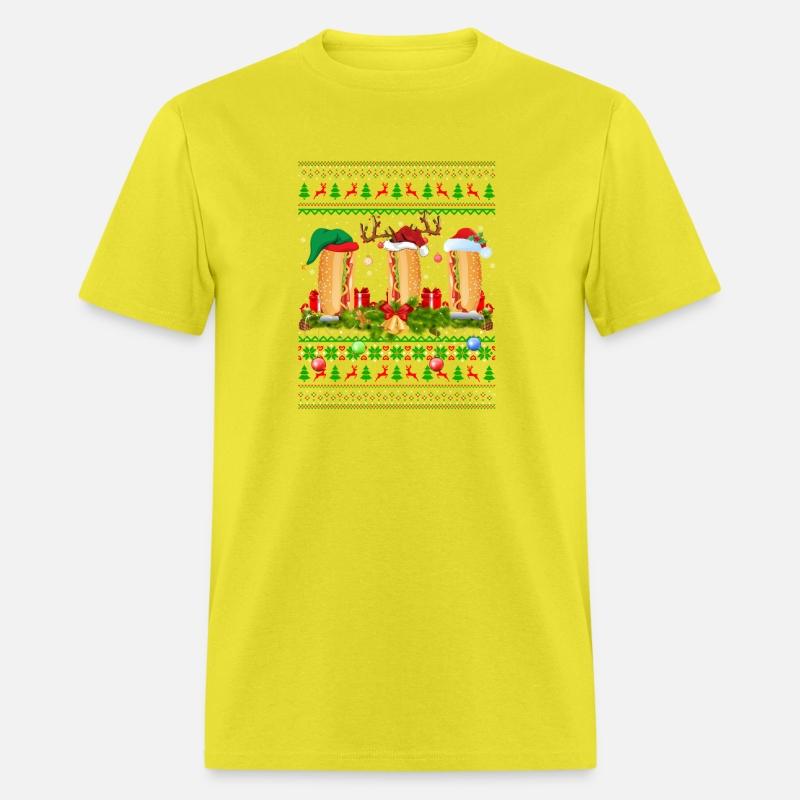 Hot Dog Dish Santa Ugly Hot Dog