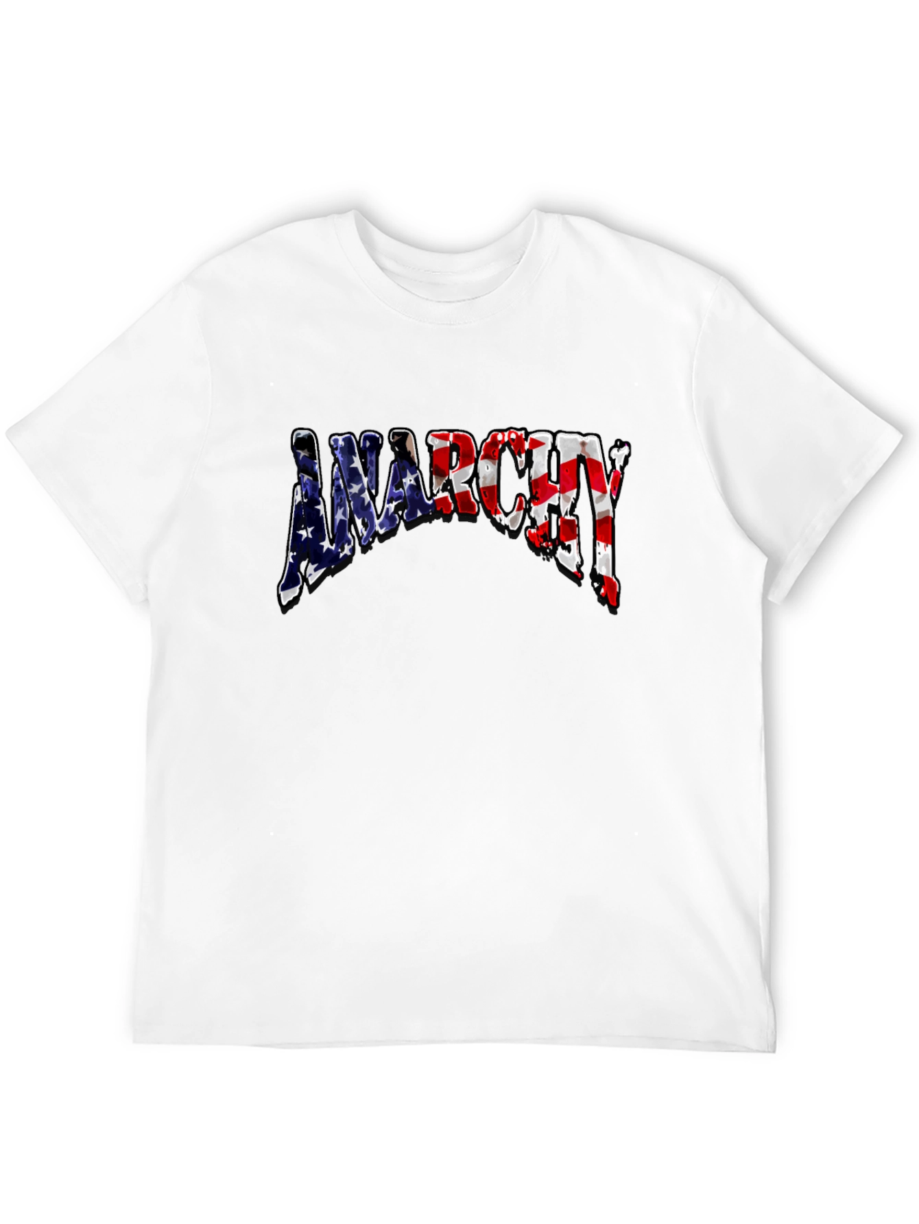 Anarchy USA Flag Graphic T-Shirt