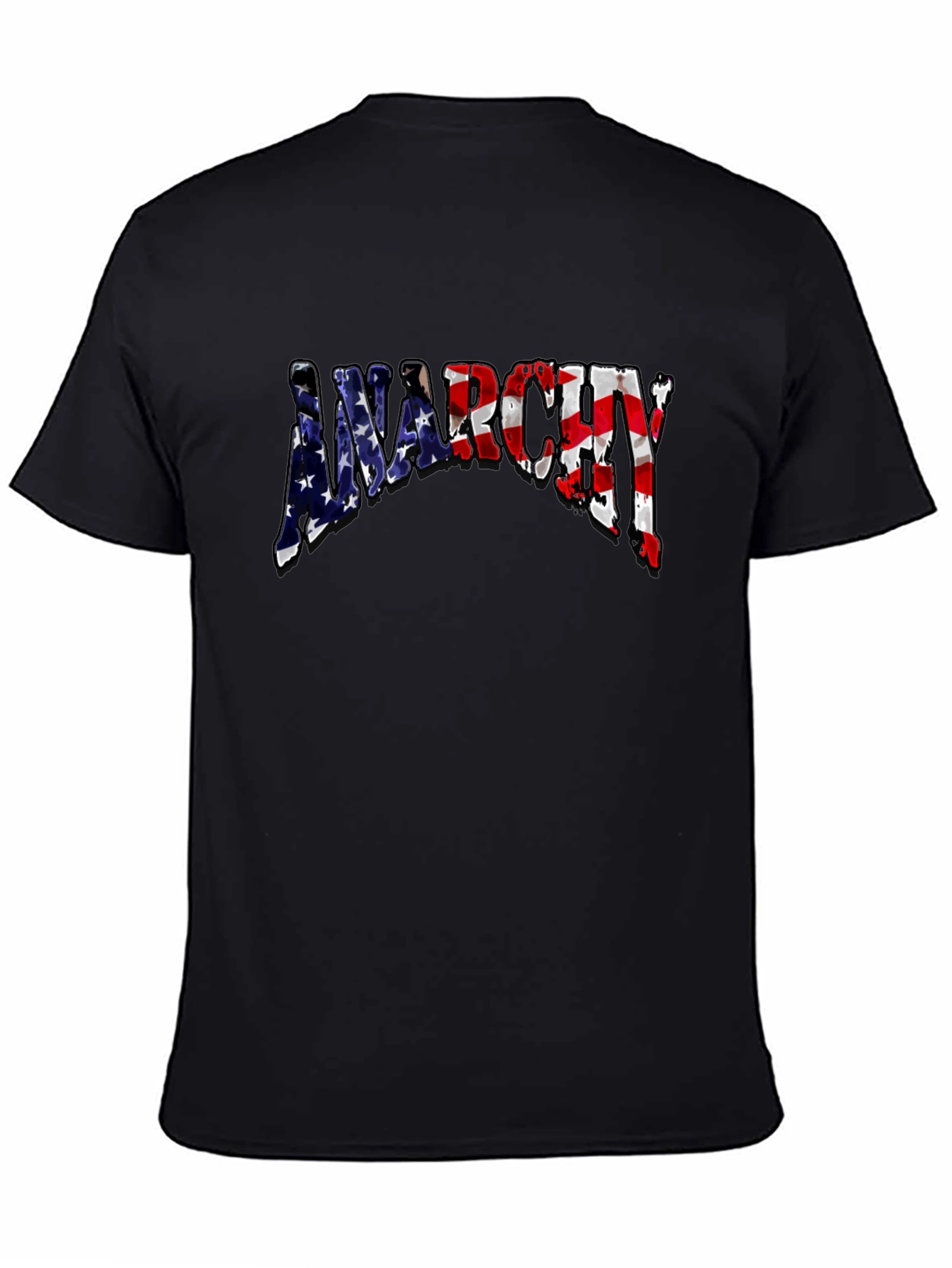 Anarchy USA Flag Graphic T-Shirt