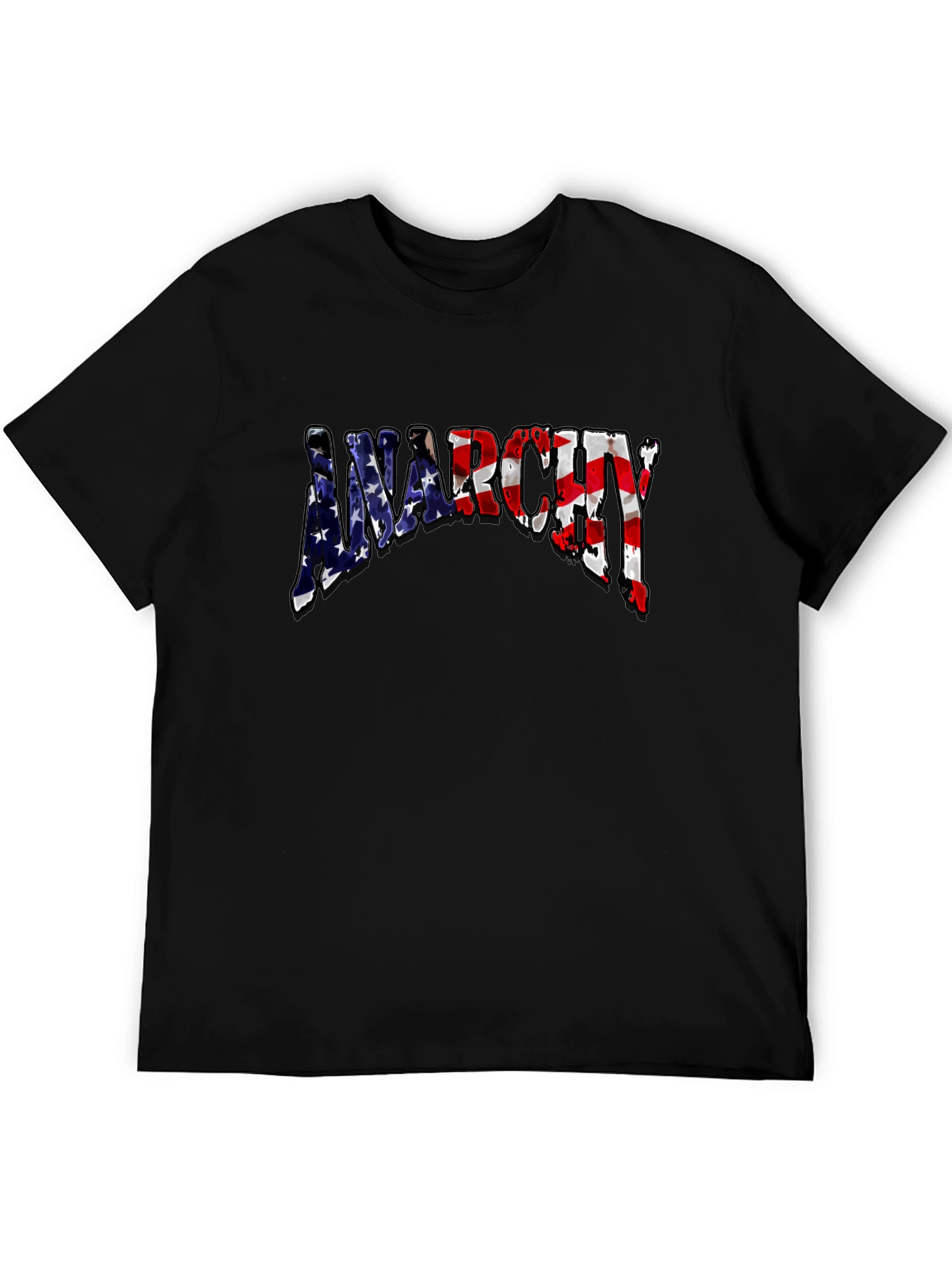 Anarchy USA Flag Graphic T-Shirt