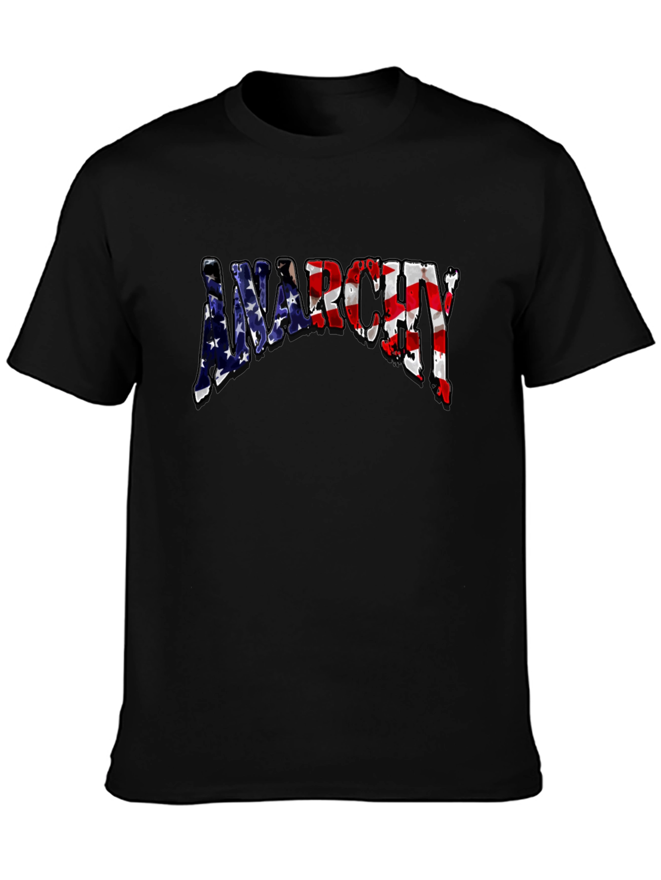 Anarchy USA Flag Graphic T-Shirt