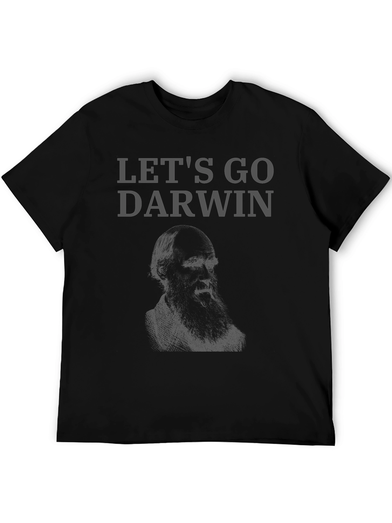 Lets Go Darwin Graphic Tee - Black Cotton T-Shirt