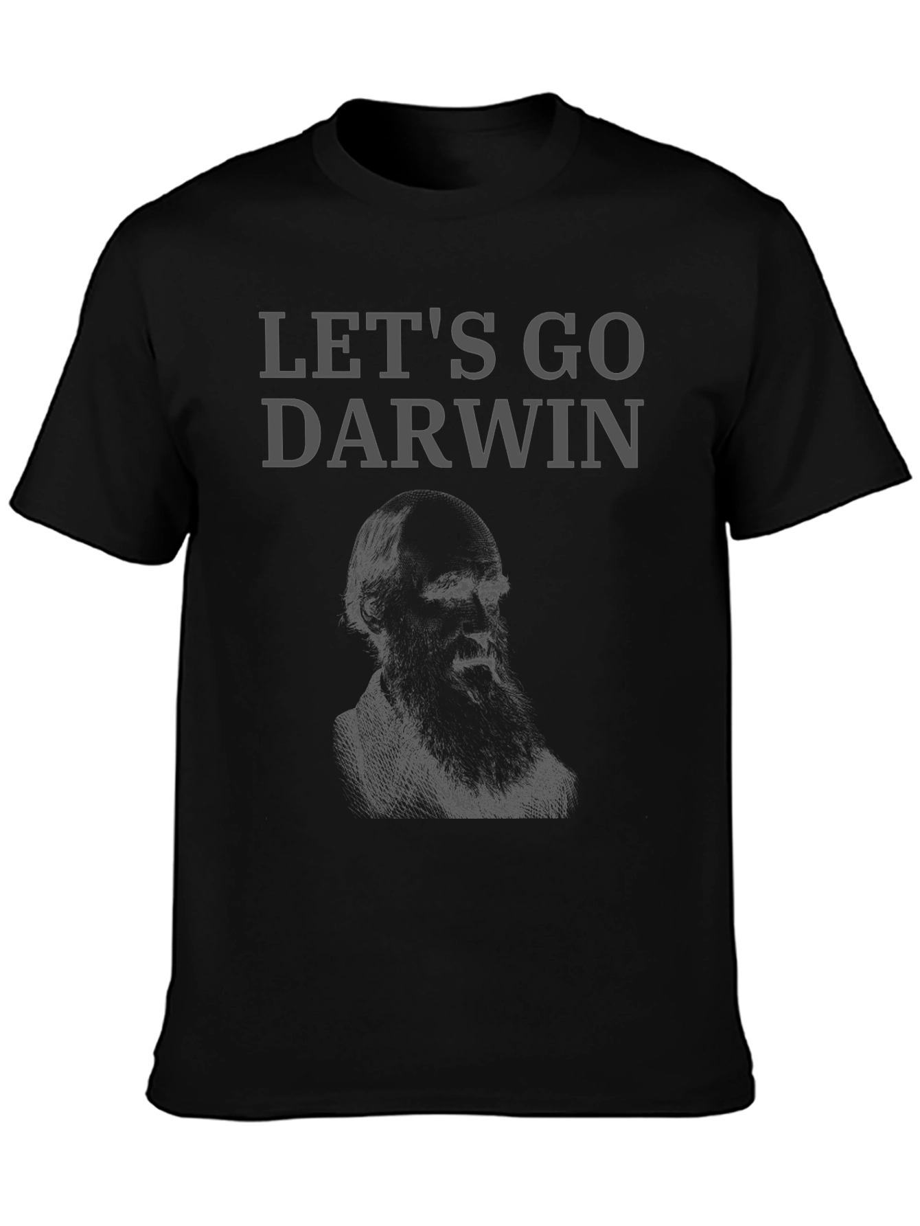 Lets Go Darwin Graphic Tee - Black Cotton T-Shirt