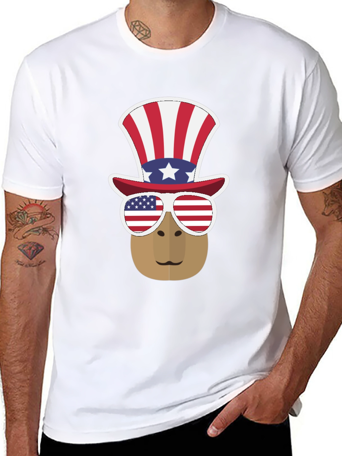 Patriotic Bear T-Shirt - USA Pride