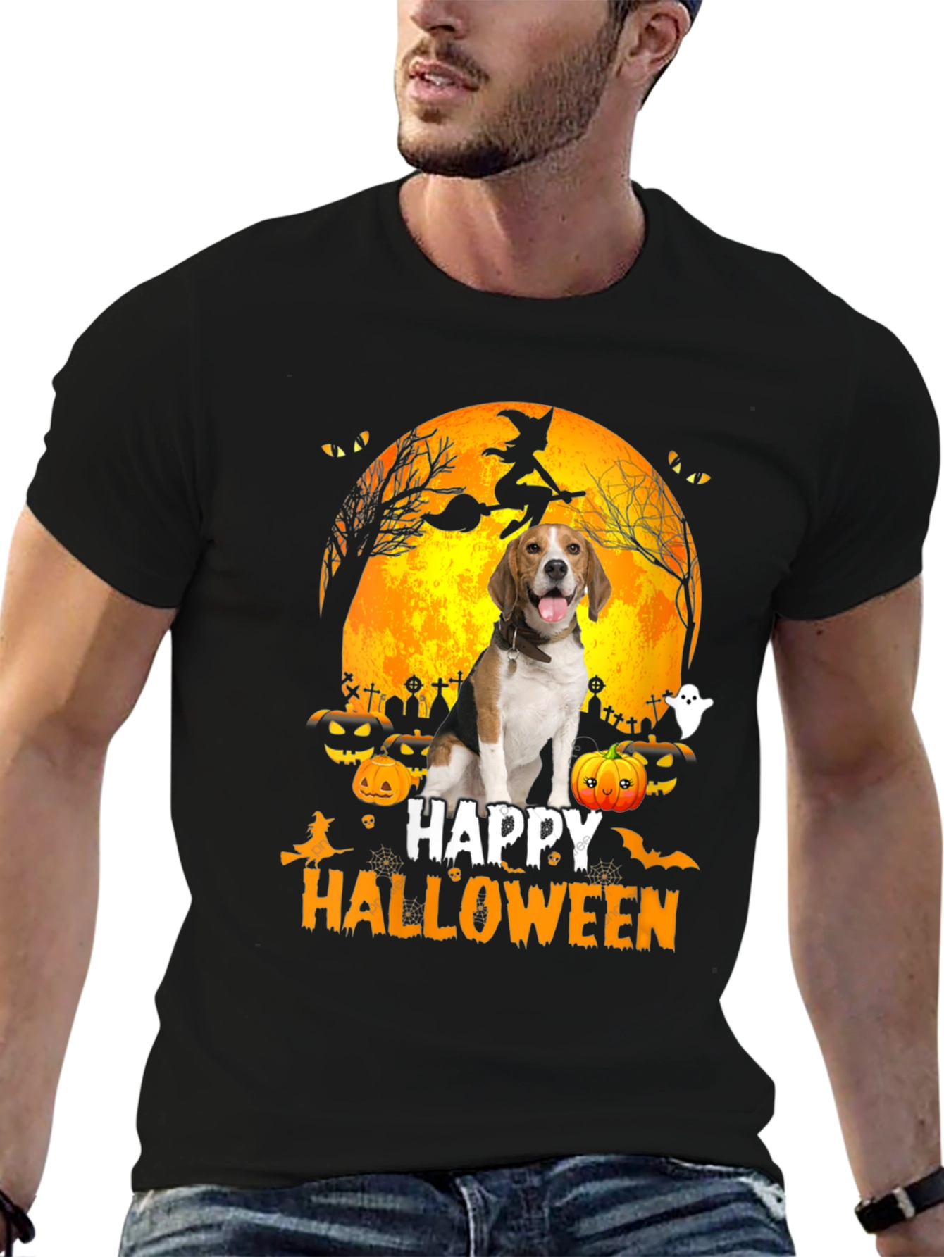 Halloween Beagle Dog T-Shirt - Spooky Season Tee