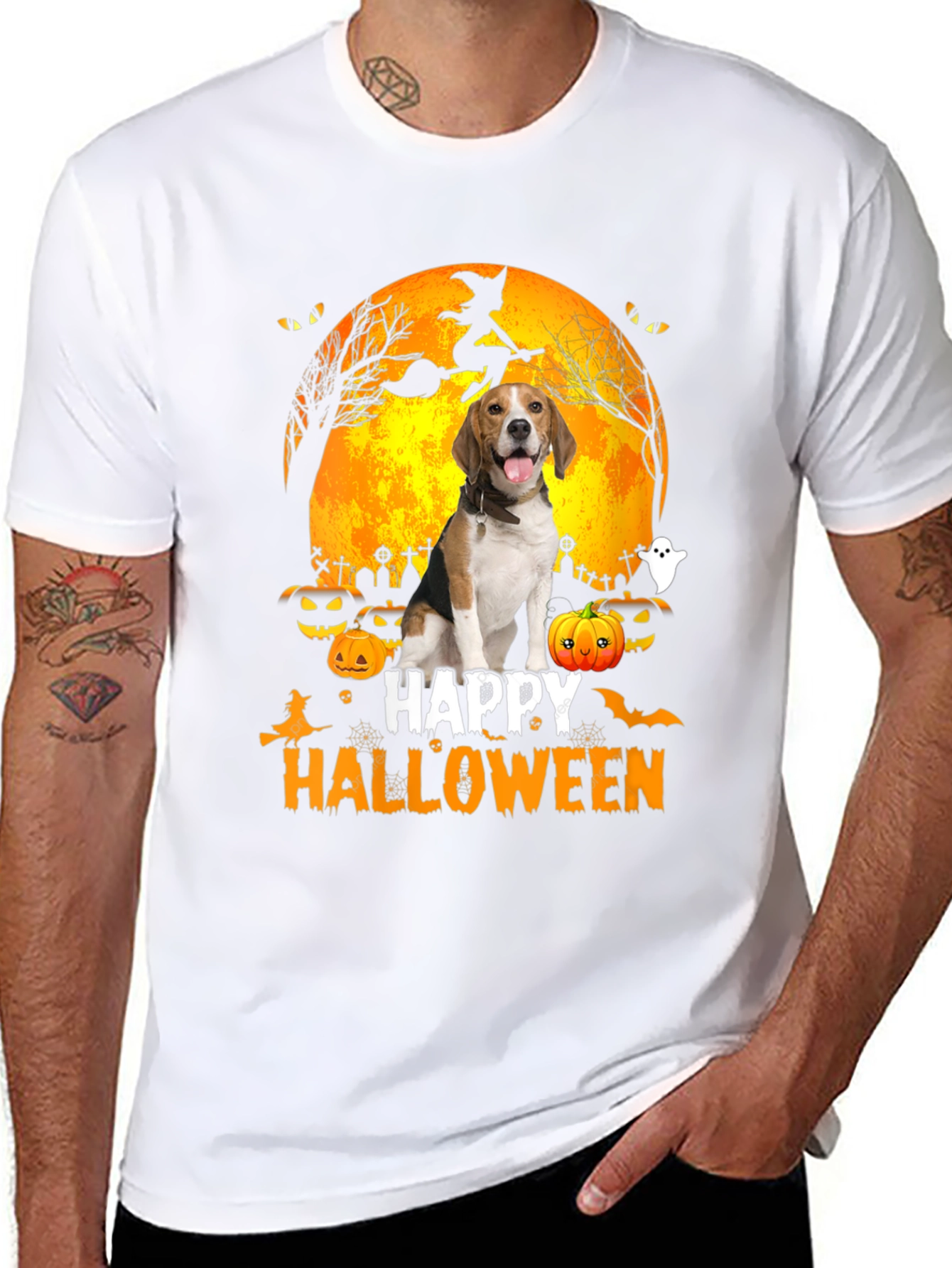 Halloween Beagle Dog T-Shirt - Spooky Season Tee