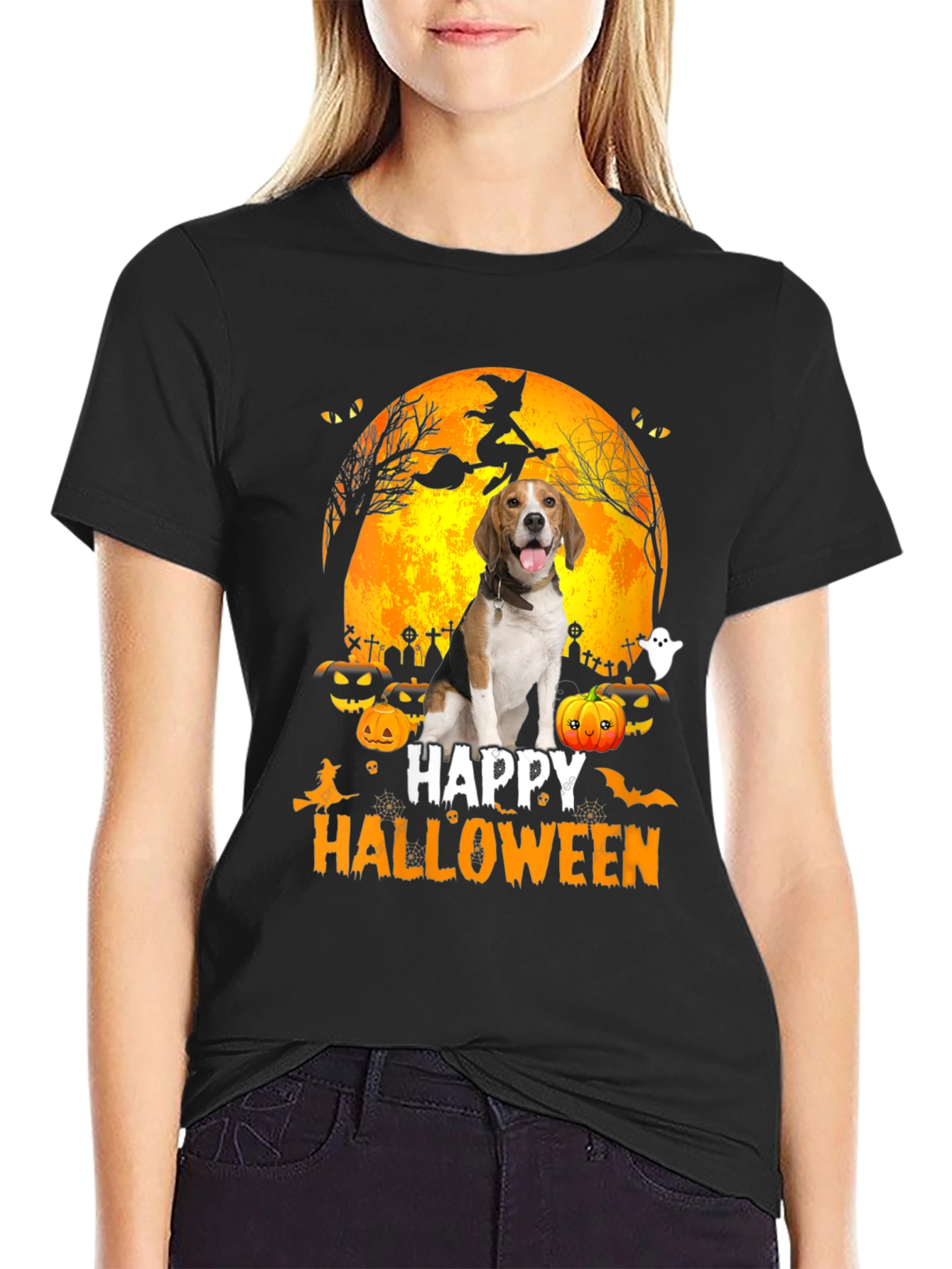 Halloween Beagle Dog T-Shirt - Spooky Season Tee
