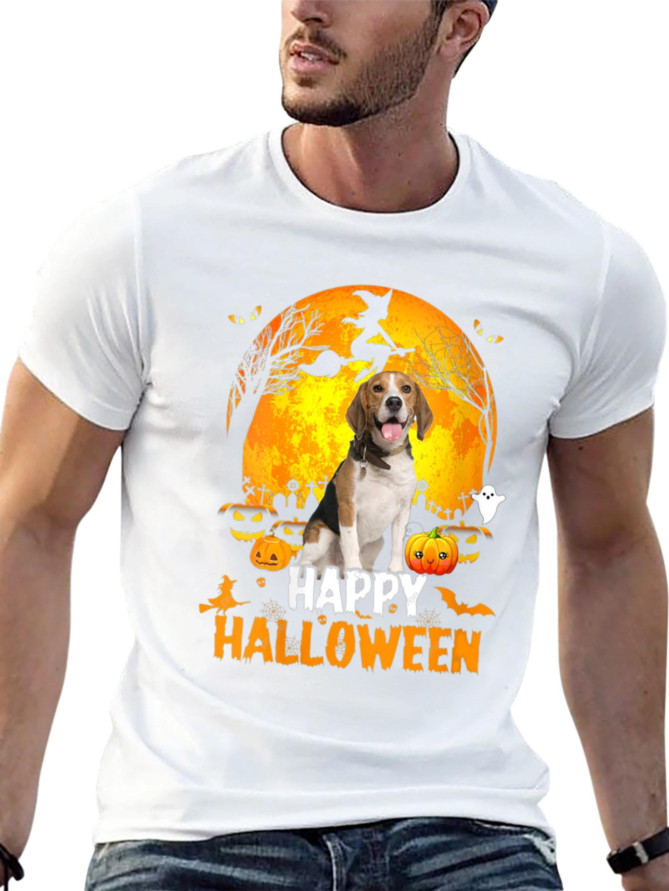 Halloween Beagle Dog T-Shirt - Spooky Season Tee