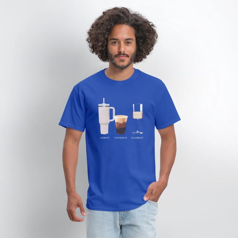Hydrate Caffeinate Celebrate Water Coffee Rose