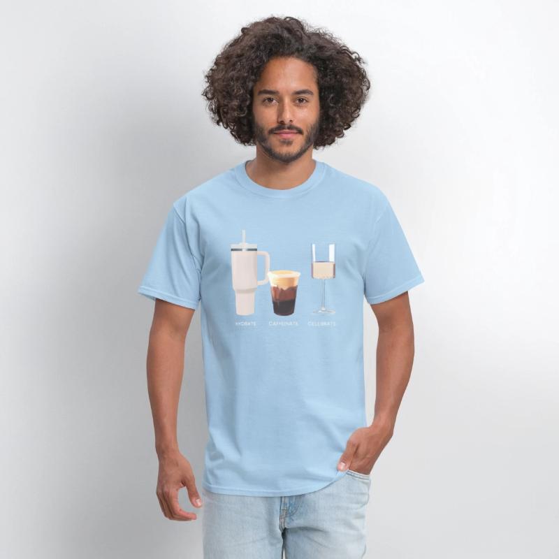 Hydrate Caffeinate Celebrate Water Coffee Rose